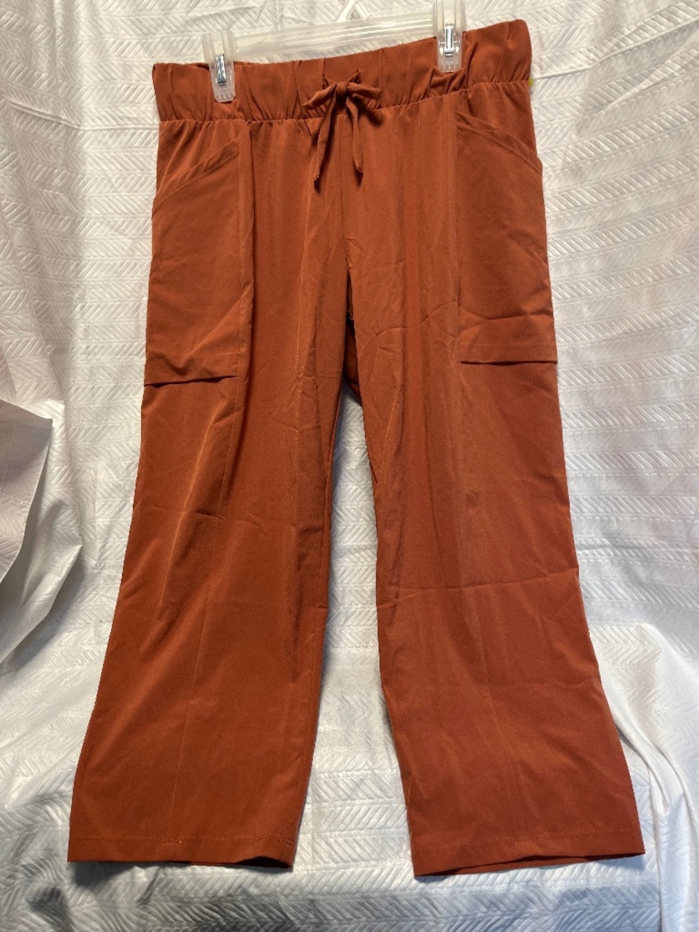 Women's All In Motion Cropped Capri Pants XS Orange NEW
